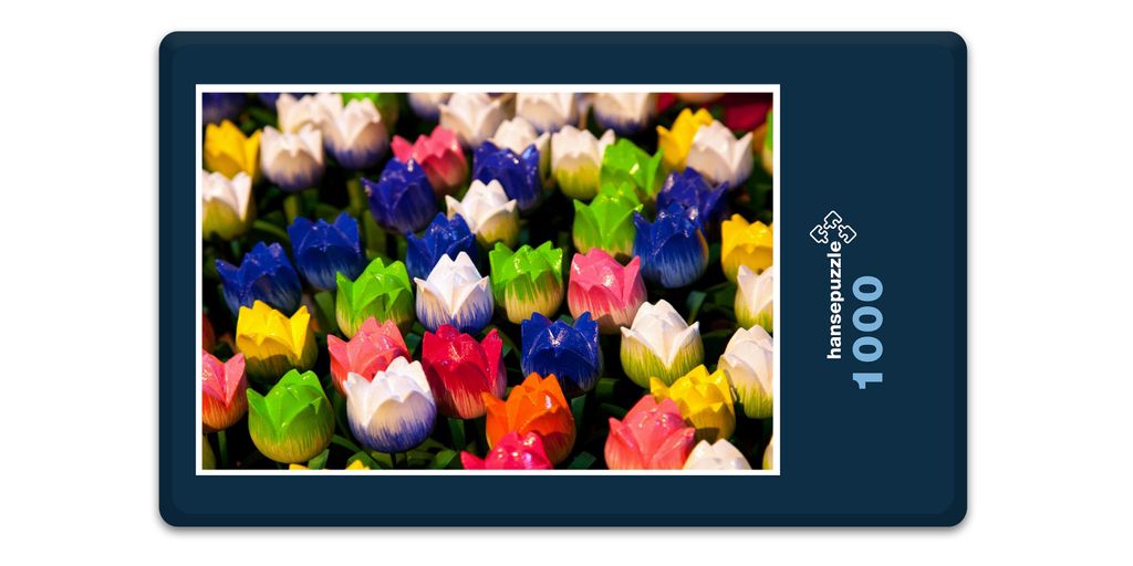 hansepuzzle 16314 - Tulpen Puzzle, 1000 Teile, Hintergründe, 60,0 x 46,0cm mit hochwertiger Aufbewahrung, Kartonbox und wiederverschließbarem Beutel