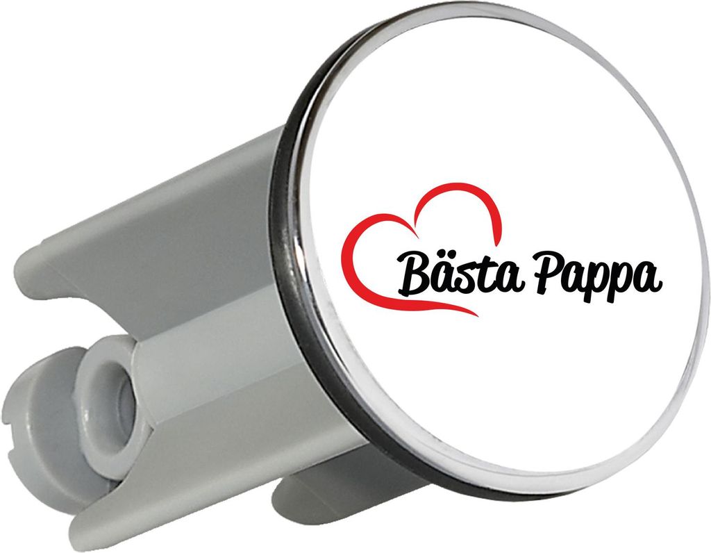 Huuraa Waschbeckenstöpsel Bästa Pappa Hjärta Geschenk 4cm für Waschbecken Abflussstopfen Bästa Pappa Geschenkidee