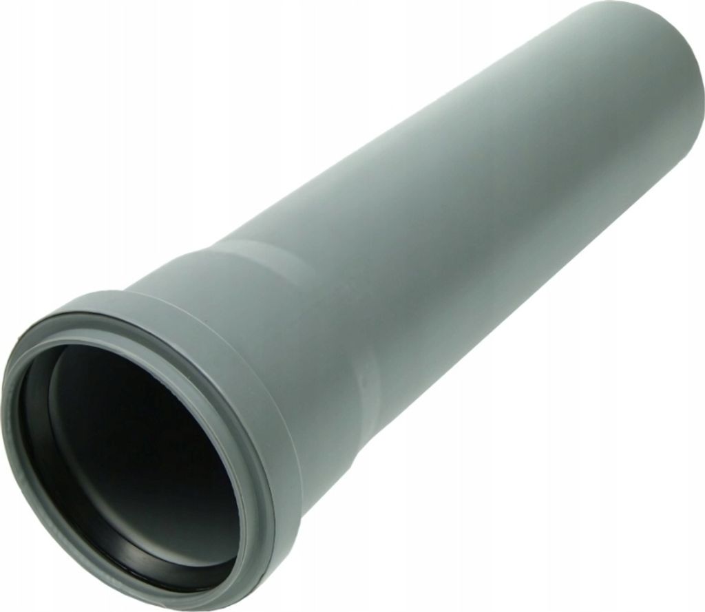 AQUER Abflussrohr PP 75x250mm Grau | Kurzes Kanalrohr mit Muffe Innen DN75