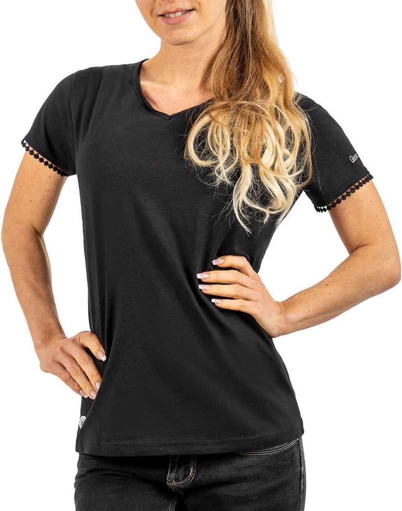 Geo Norway Damen T-Shirt Josiane Lady Black XXL