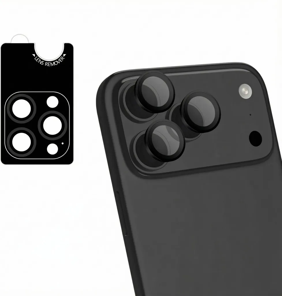 Protezione Obiettivo iPhone 17 Pro/Max imoshion - Set 2 Cover Nero