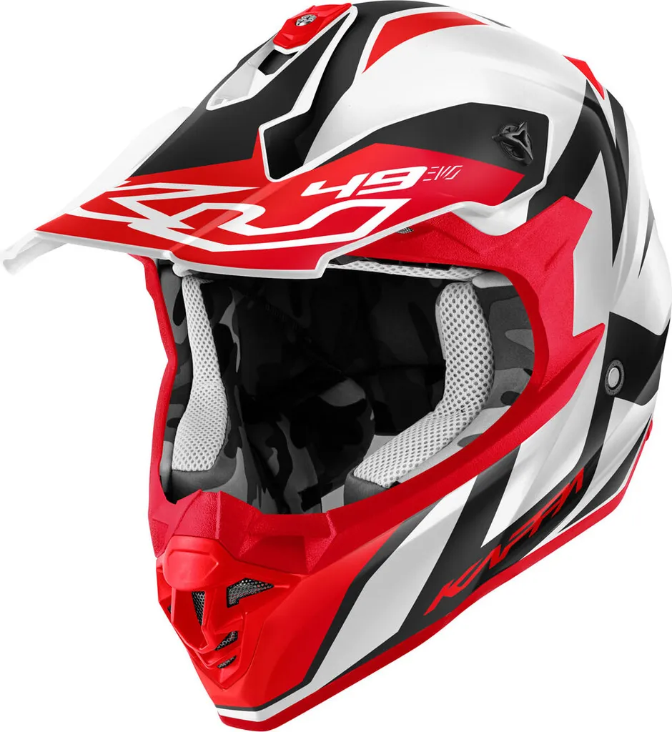 Casque KAPPA KV49 Evo Rouge XXL - Idéal Motocross et Tout-Terrain