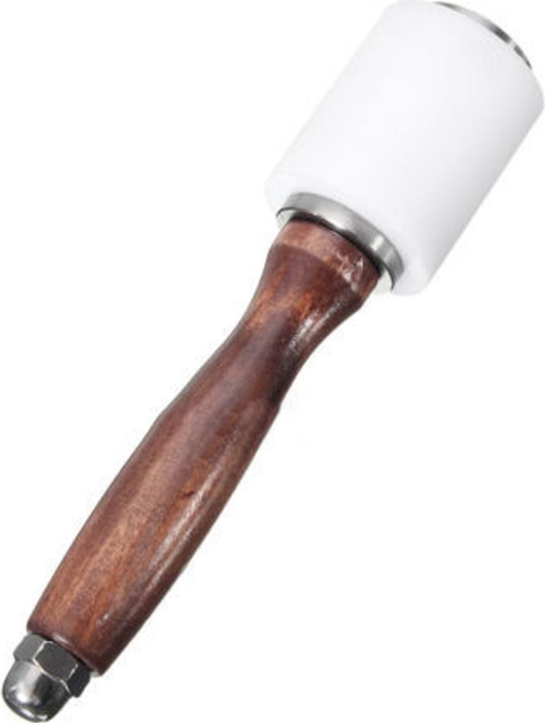 Lederschnitzhammer, Holzhandwerkswerkzeug fr Lederschnitzbegeisterte und Profis, Holz/Nylon, 21 Cm