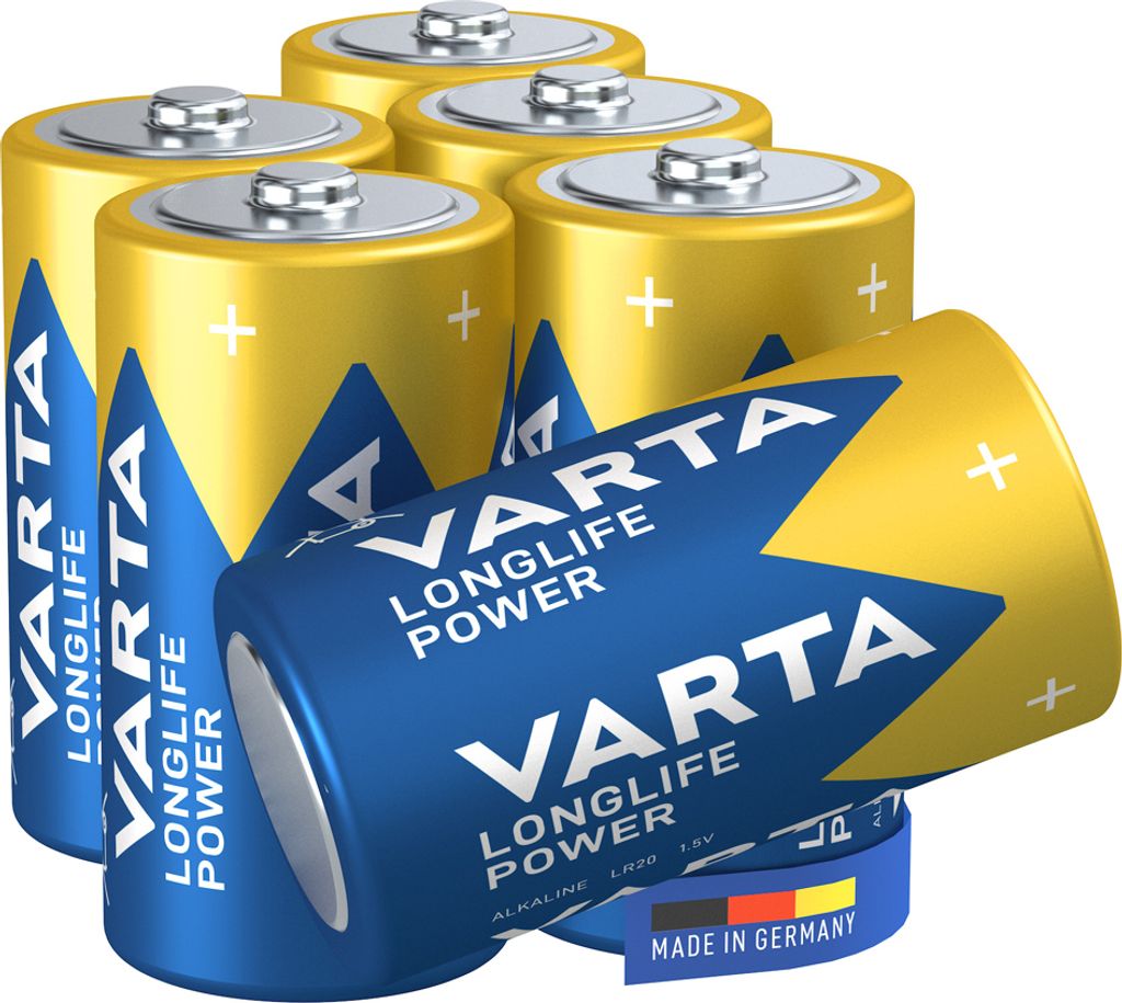 VARTA Alkaline Batterie Longlife Power Baby 6 Stück