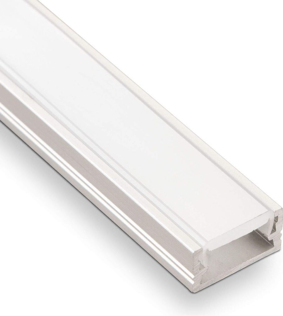 25 Stück LED Profil-11 mit opalfarbiger Abdeckung je 2m für LED Streifen