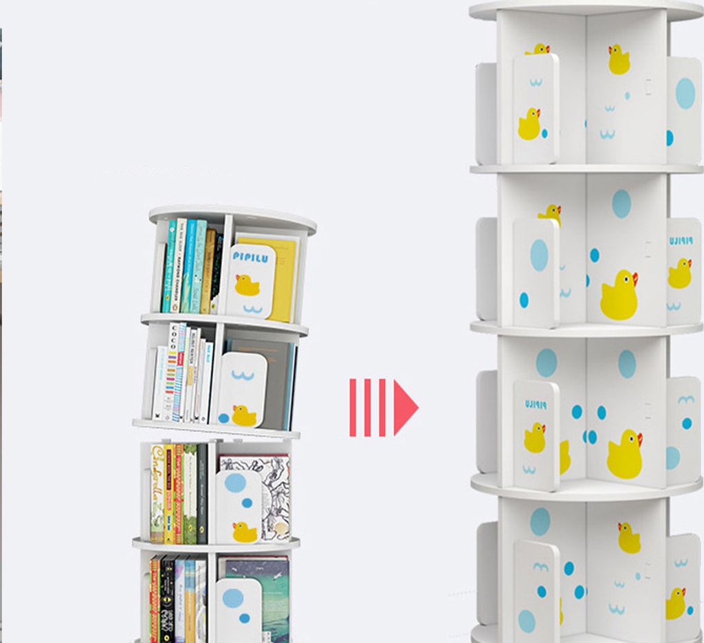 360Home Regal Kinderbuchregal 360° drehbar bodenstehendes Produktbild 3