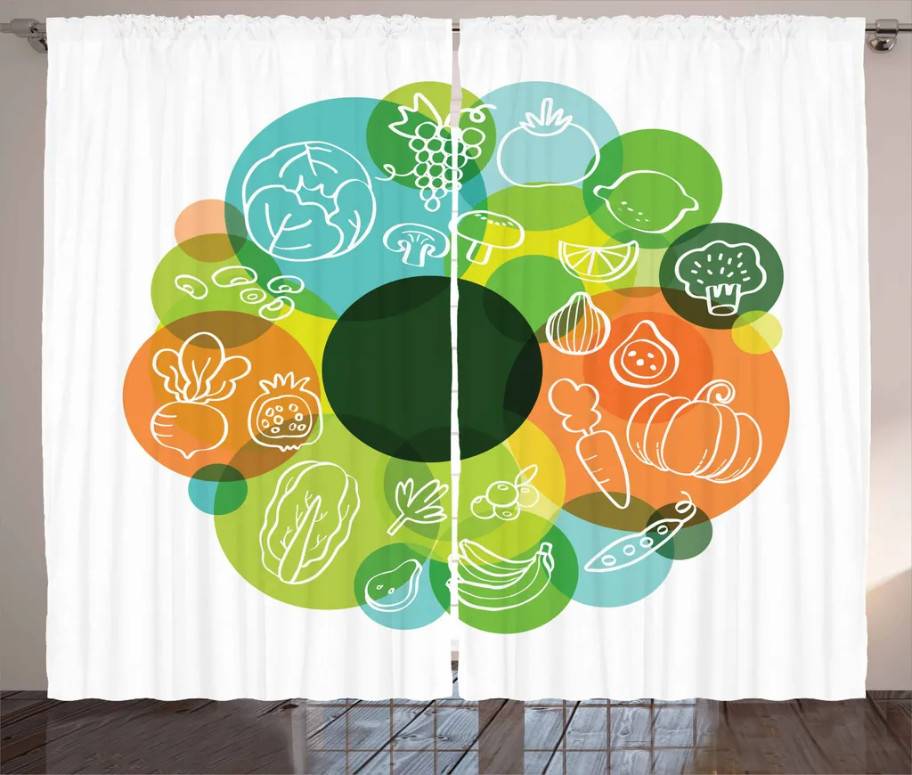 Tenda Rustica ABAKUHAUS 280x245 cm Vegetale Vegana - Stile Doodle