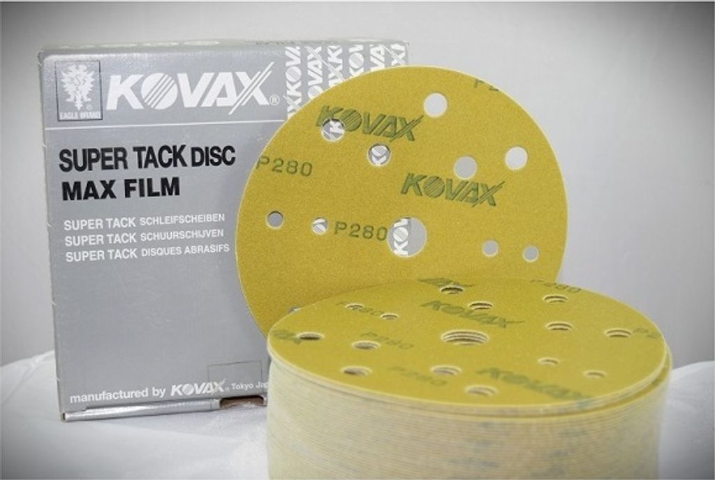 KOVAX Maxfilm Scheiben SuperTack P280, Ø152mm 15-Loch, 50er-Pck.