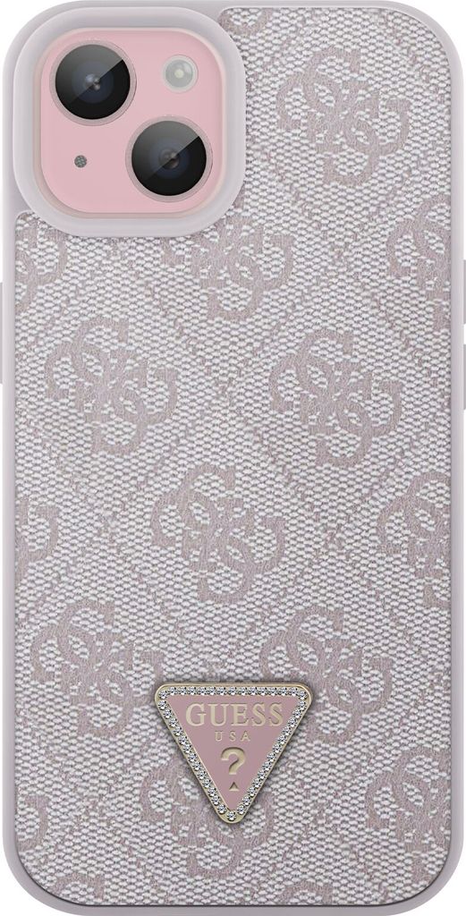 Guess, Hülle iPhone 15 Elegantes 4G Muster mit erhöhten Produktbild 