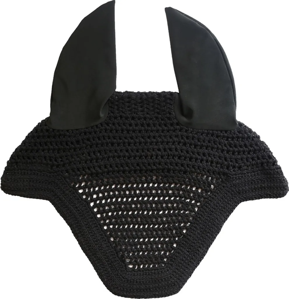 Kentucky Horsewear Cappello da mosca Velo da mosca Wellington Cappello da mosca Orecchie da mosca Nero Completo