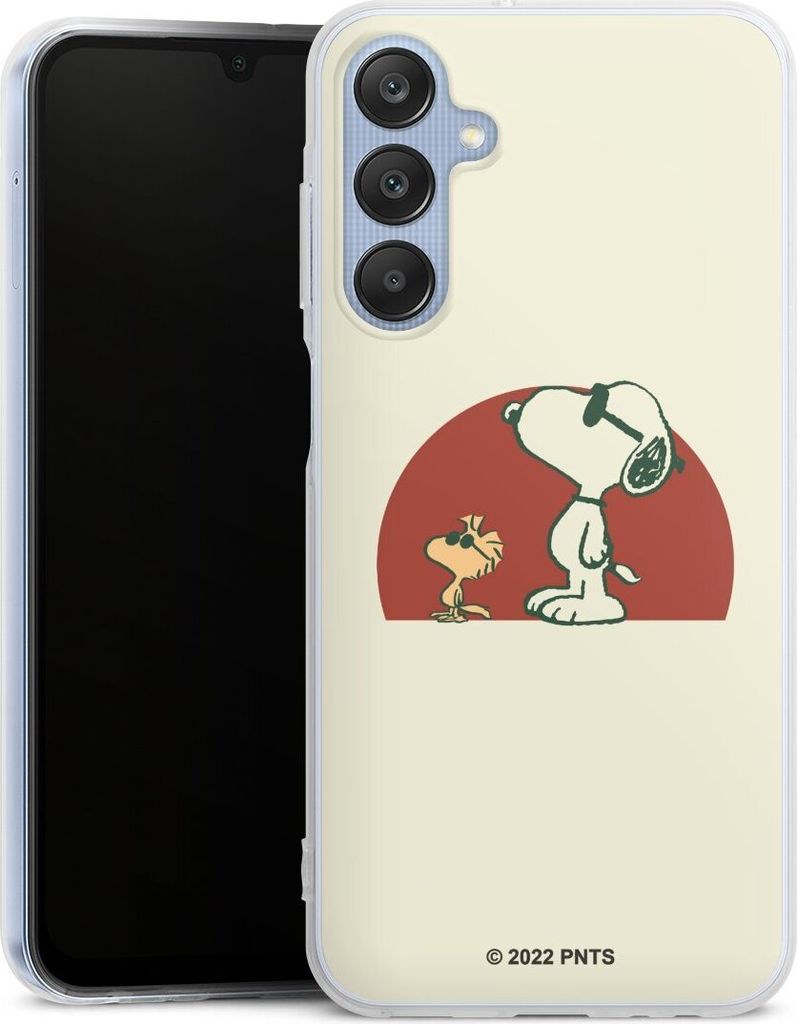 DeinDesign Handyhülle für Samsung Galaxy A25 5G Silikon Hülle Case Smartphone Schutzhülle Offizielles Lizenzprodukt Snoopy Kindheit