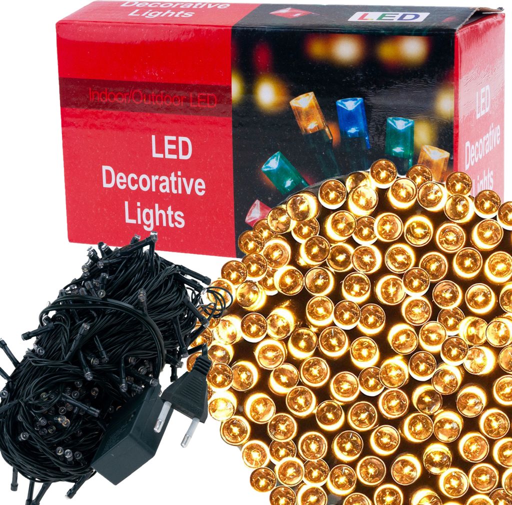 LED-Lichterkette 100 LEDs – Warmweiß, für Innenräume – LC100