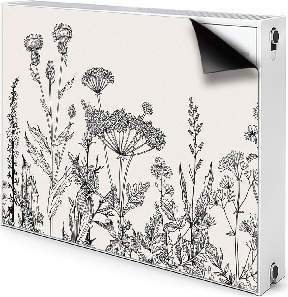 Magnet Heizkörper-Abdeckung Verkleidung Abdeckung Heizkörperabdeckung 110x60 cm - Feld, Wiese