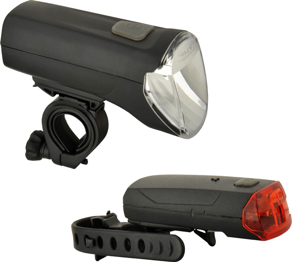 FISCHER Kit d'éclairage à LED pour vélo 70/30/18 Lux Image du produit 