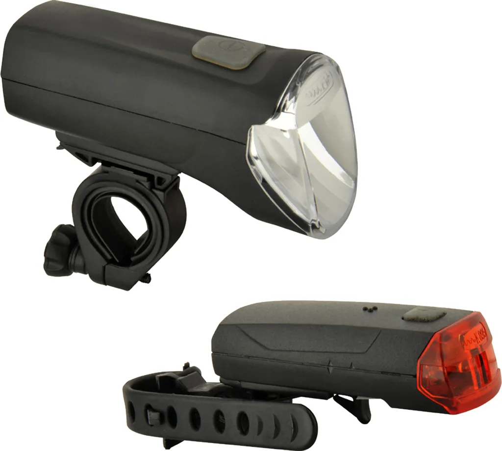 Pack lumières vélo pour rouler de nuit en sécurité 60 Lux StVZO