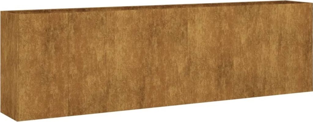 vidaXL Letto sopraelevato 280x40x80 cm in acciaio corten Immagine del prodotto 