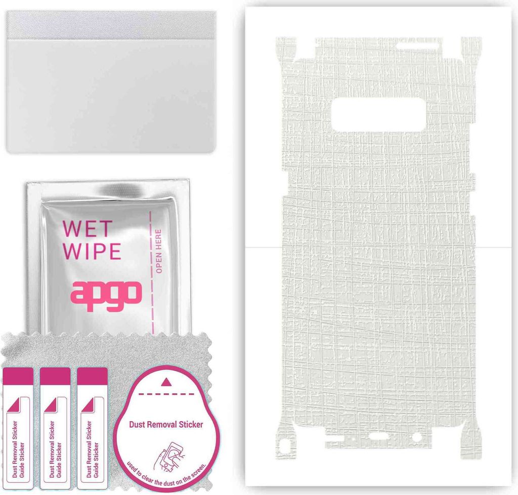 apgo Rückseite + Seiten Schutzfolie, Skin, kompatibel mit Samsung Galaxy Note 8, Hinten Displayschutzfolie aus Vinylfolie, kratzfest, einfache Mon...