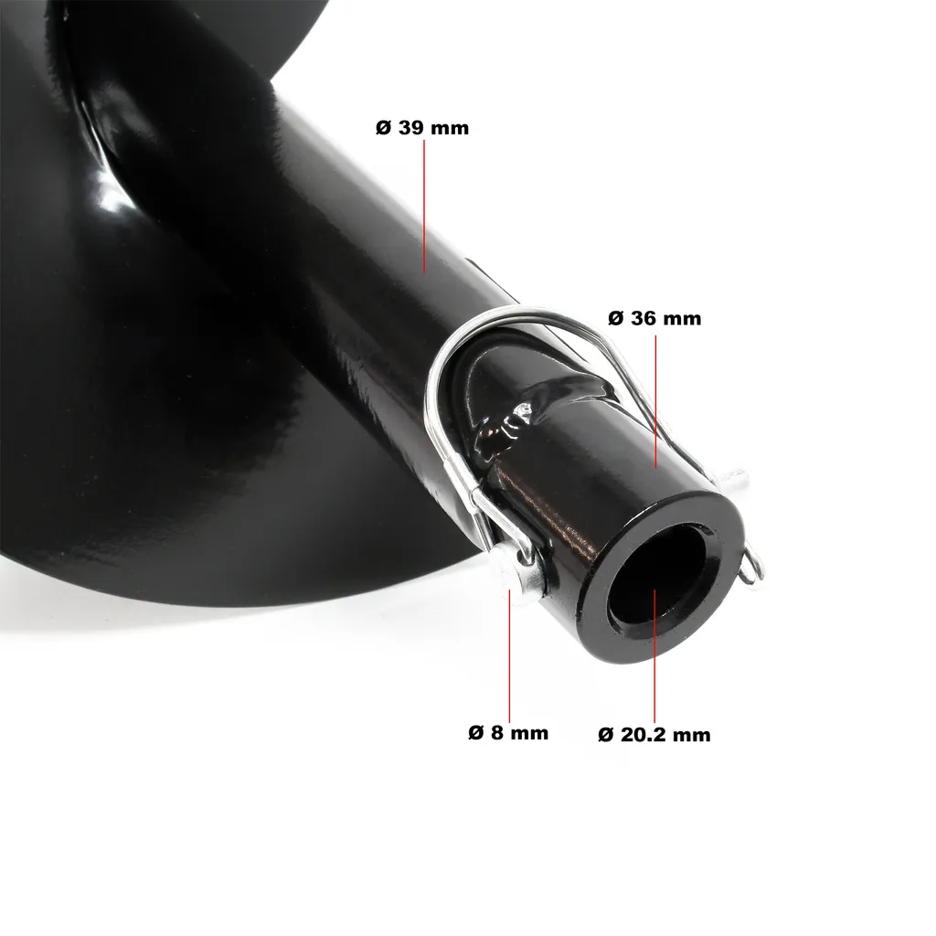 Wiltec Punta Trivella 200mm Ghisa - Ricambio Professionale per Mototrivella - 4