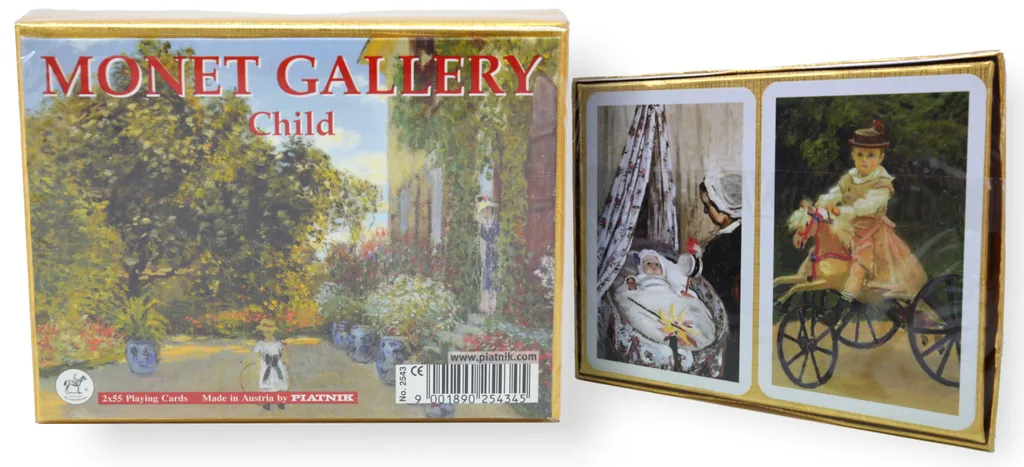 Piatnik Monet Child Deluxe Jeu de 2 Jeux de Cartes de Luxe - Réf 1234