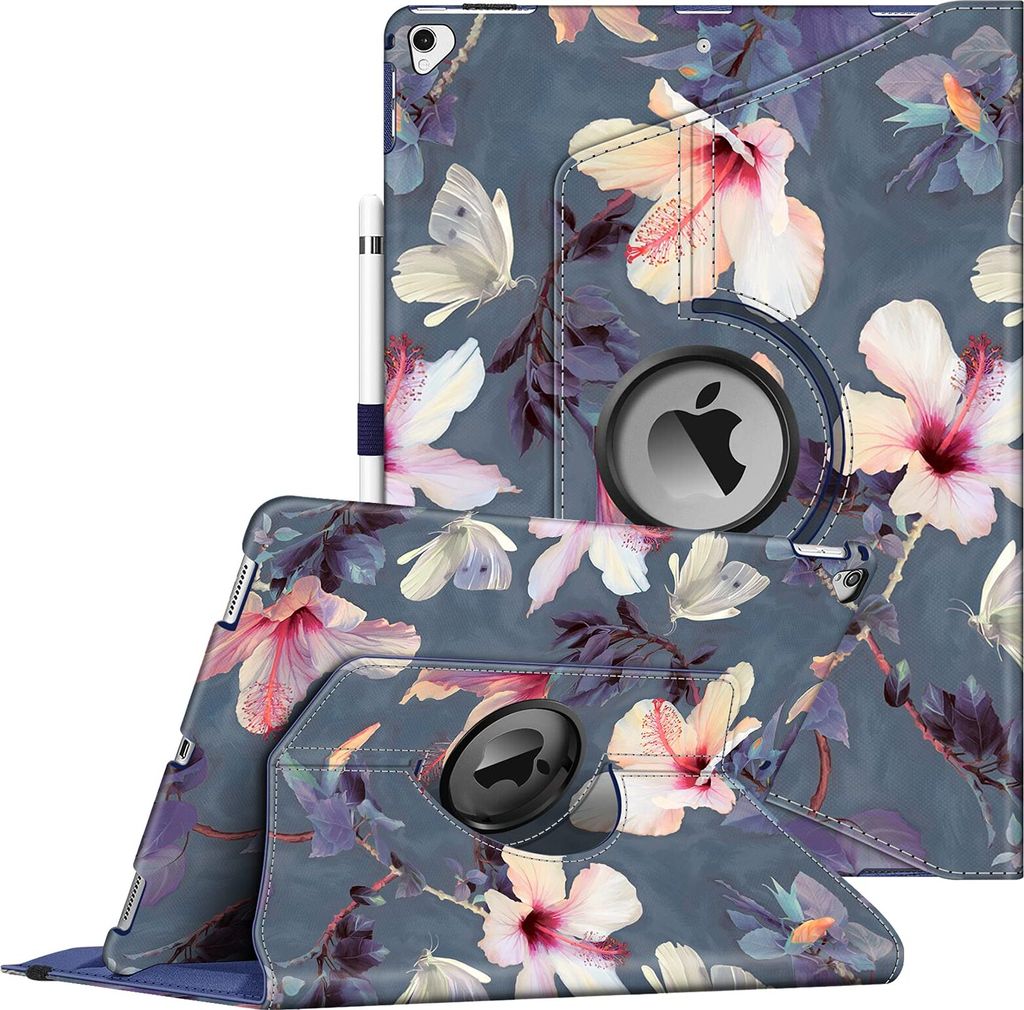 Fintie Hülle für iPad Pro 12.9 (2. Generation 2017/1. Generation 2015), 360 Grad verstellbare Schutzhülle Stand Cover Tasche mit Auto Schlaf/Wac...