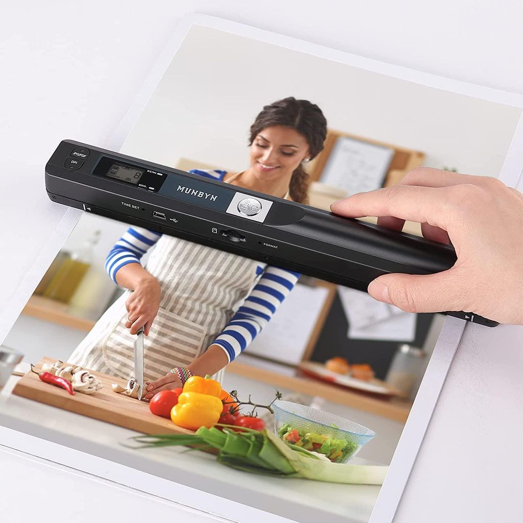 MUNBYN [Handscanner] Resolutie zwart-wit en kleur. Productafbeelding 