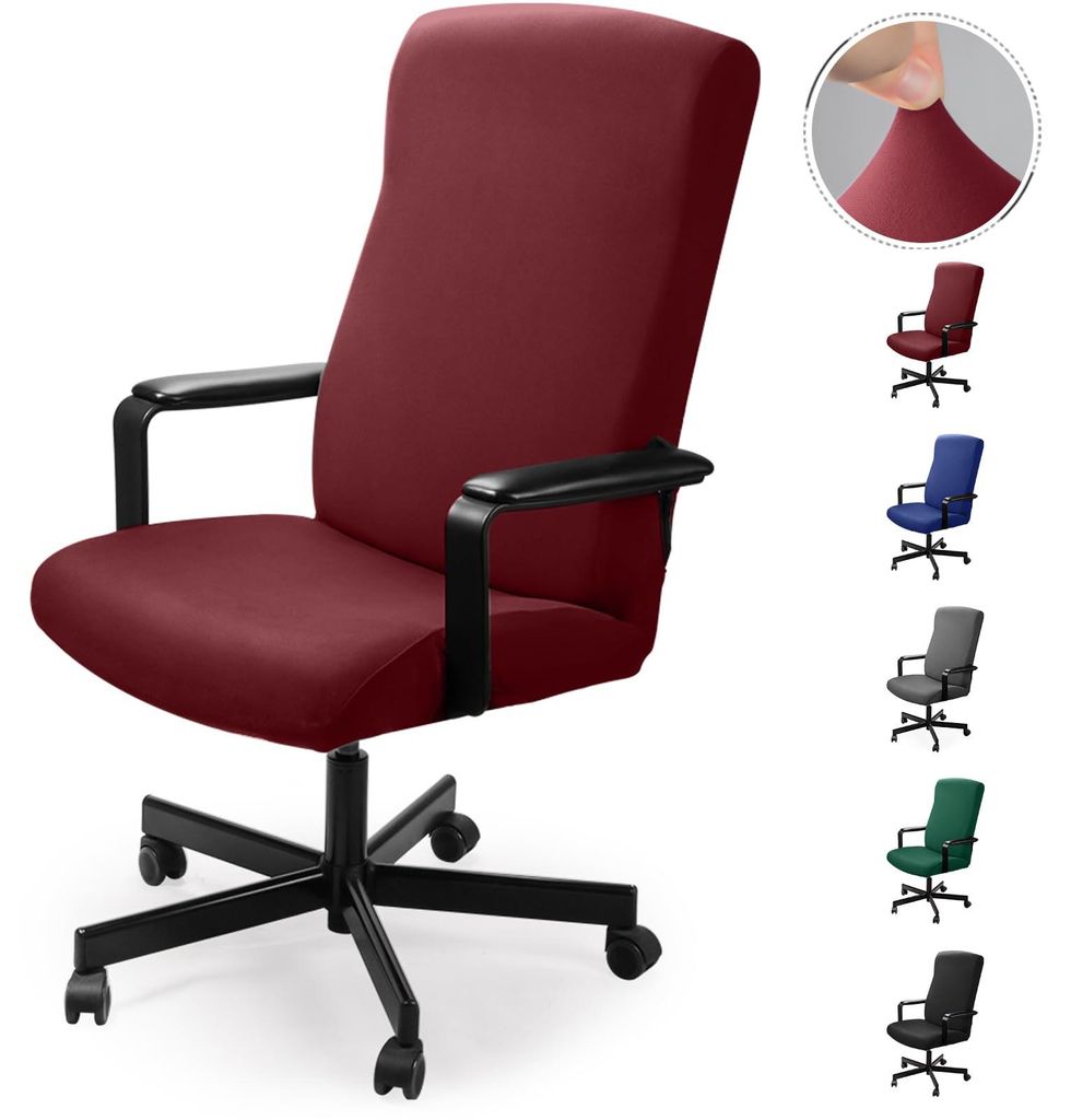Funda para silla de oficina, elástica y lavable, talla M, Imagen del producto 