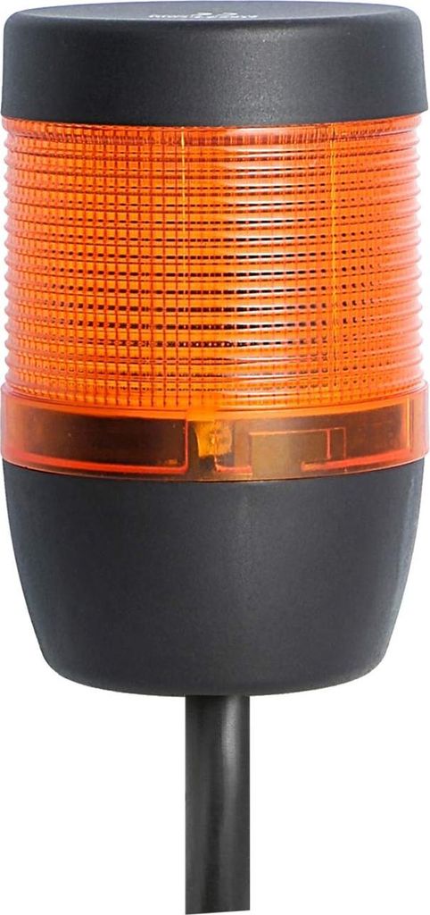 STEX24 Signalsäule gelb, 70mm, 24V AC/DC, LED-Dauerlicht Kabel 10,0 Meter, SS70-OB1/24 134 Anschlusstechnik: