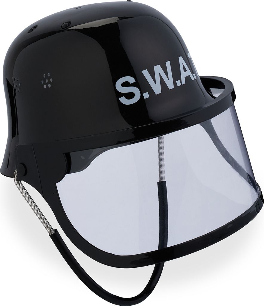 Relaxdays SWAT Helm Kinder, verstellbar, Einsatzhelm, Produktbild 