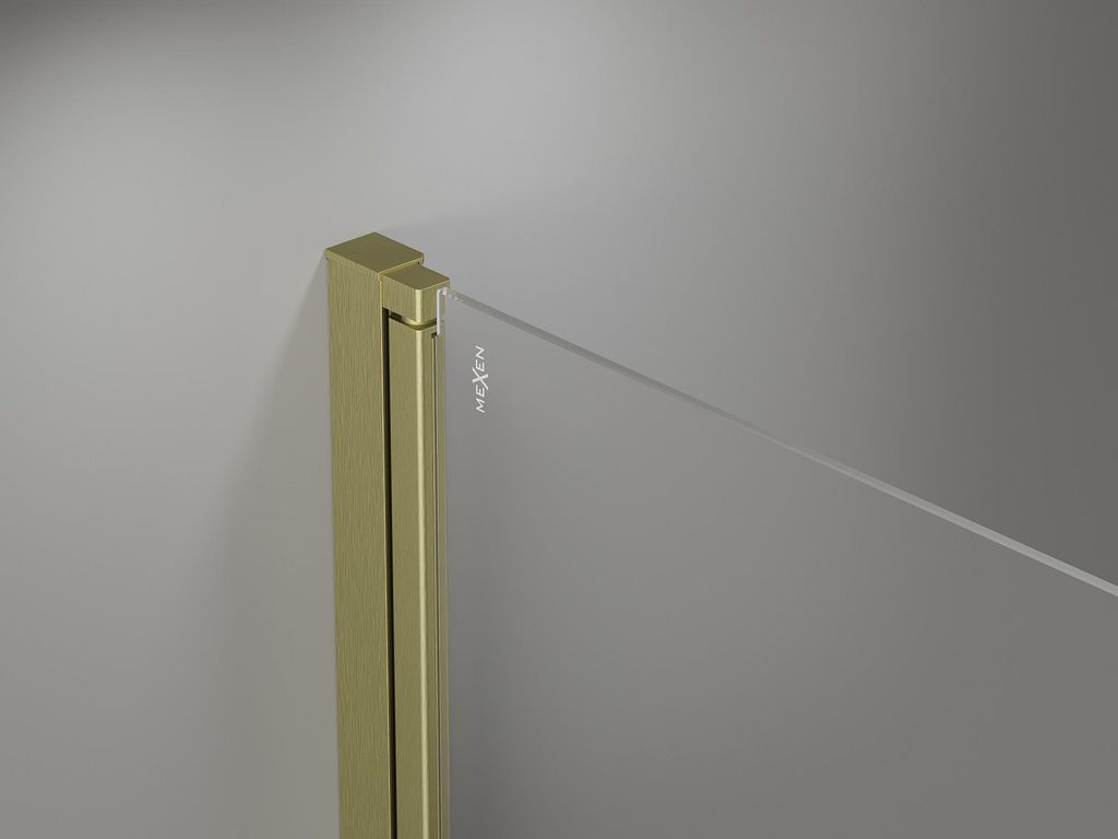 Porte de douche pivotante Mexen Mist 90 cm, transparente, Image du produit 