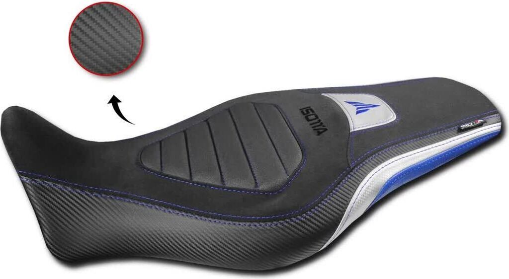 Isotta Schwarz Blau Weiß Sitzbezug Yamaha MT-09 2021-2024