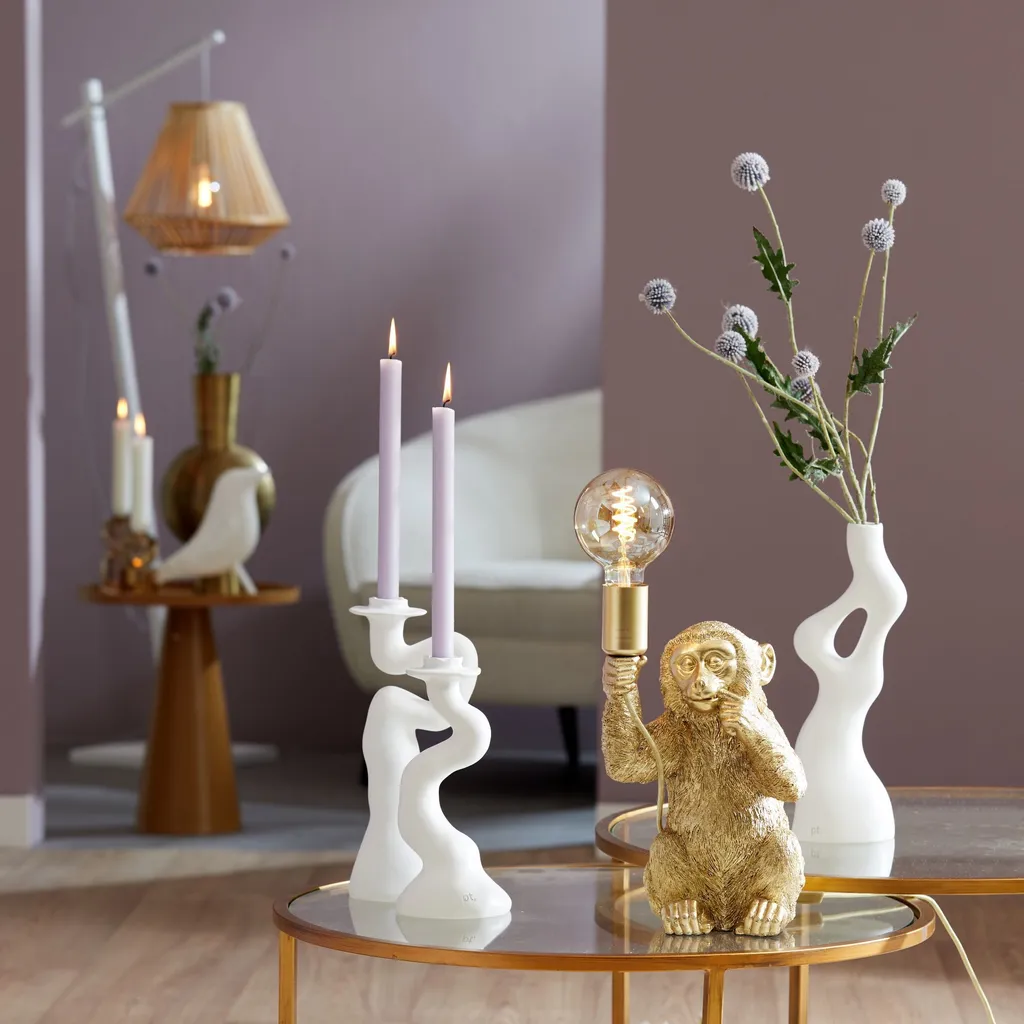 Lampe de table Monkey Or Light & Living 1851685 en plastique E27