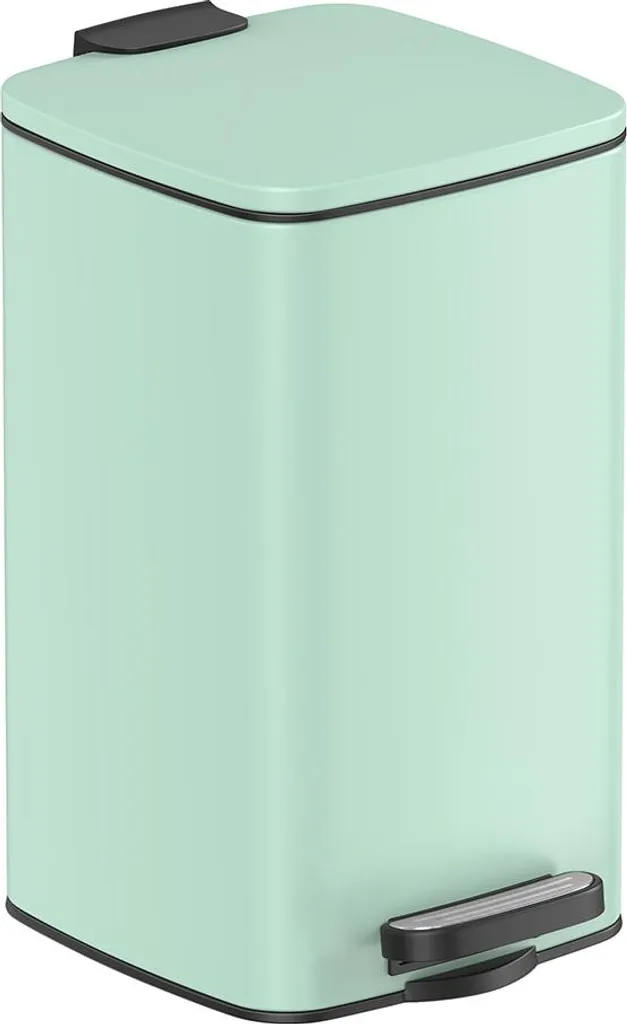 Récipient cosmétique 8L avec couvercle en acier vert menthe poudré