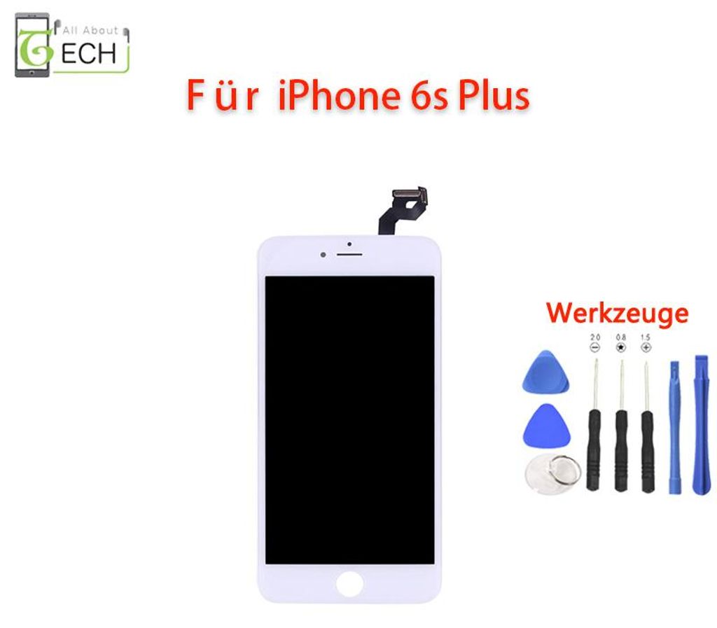 Für iPhone 6s Plus 5.5 Weiß LCD Display Touchscreen Retina Produktbild 
