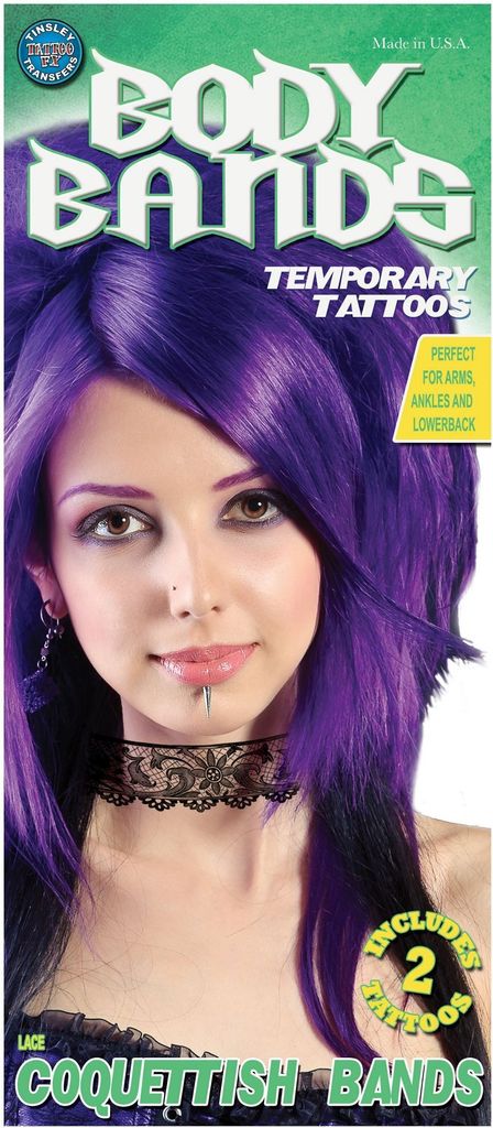 Spitzenhalsband Klebe-Tattoo - Fasching Halloween Karneval