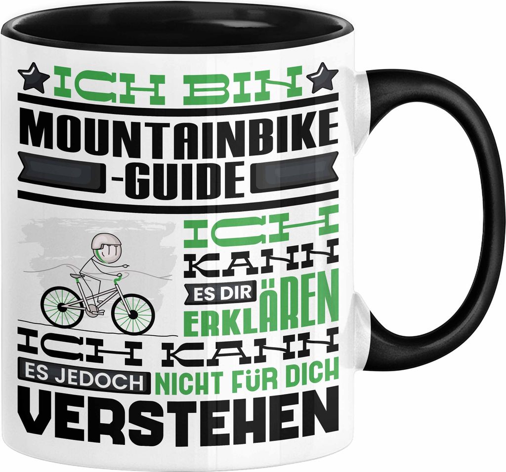 Mountainbike-Guide Geschenk Kaffee-Tasse Geschenkidee für Produktbild 