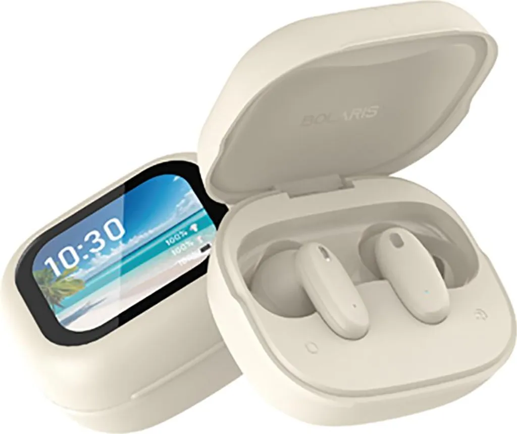 Écouteurs Avizar Braga TWS Bluetooth ANC Réduction de Bruit Active Beige - 2