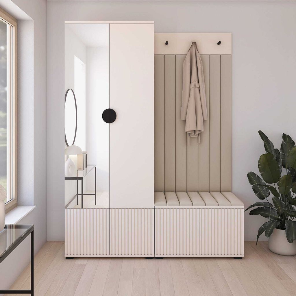 Garderoben-Set Ritmo Version 1 – gefräste Kleiderschrank Produktbild 