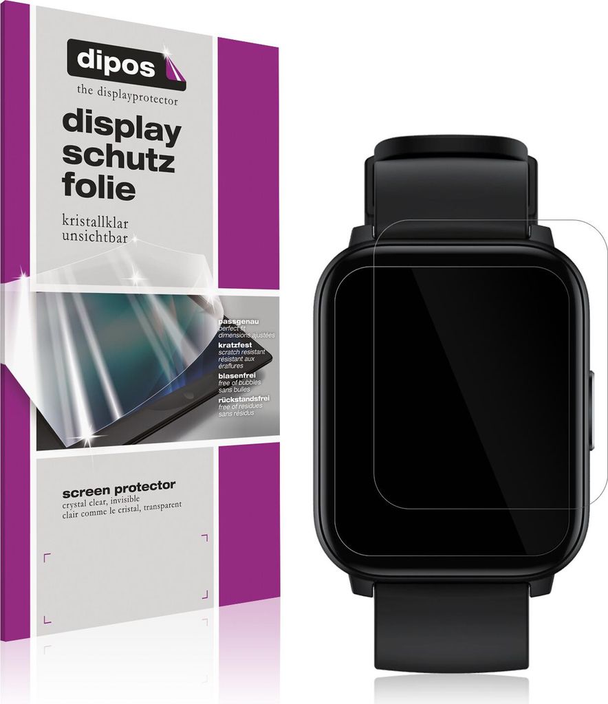 2x Schutzfolie für Realme Watch S100 klar Produktbild 