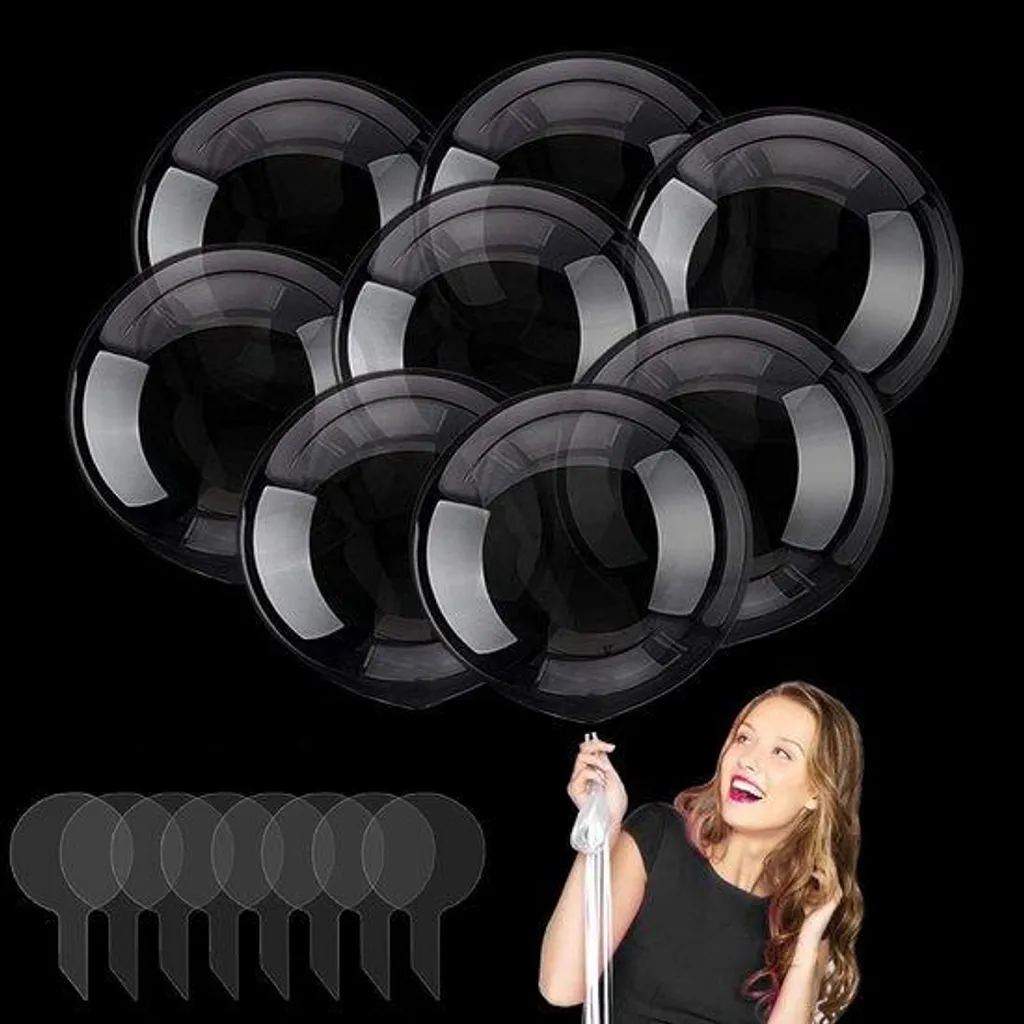 Ballon transparent cristal 50 cm lot de 8 : fini les ballons opaques