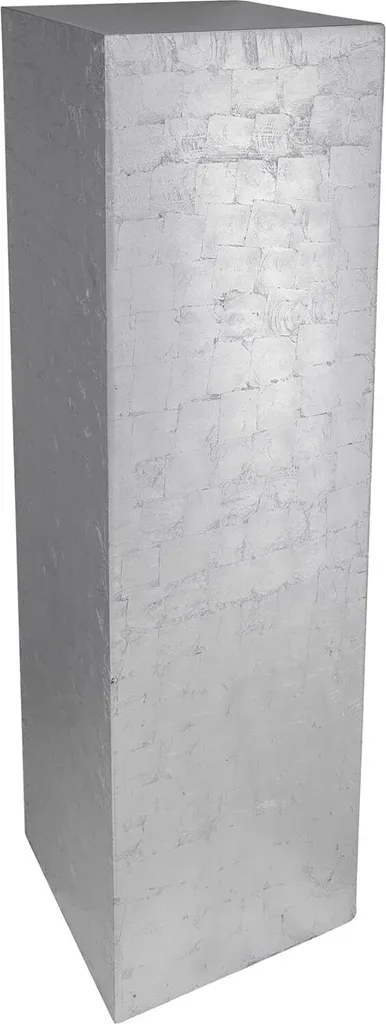 Podium Argent VIVANNO : Support Stable et Chic pour Vases et Statues
