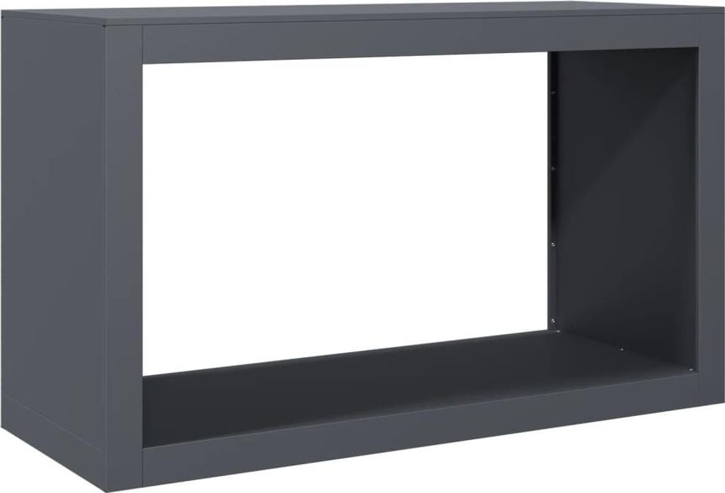 vidaXL Stojan na palivové dřevo antracit 100x40x60 cm Obrázek produktu 