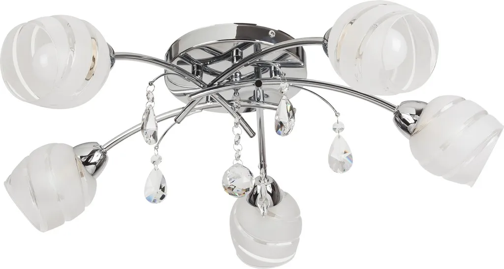 Plafonnier de salon Melissa Rabalux 2622 chrome E14 5x60W élégant