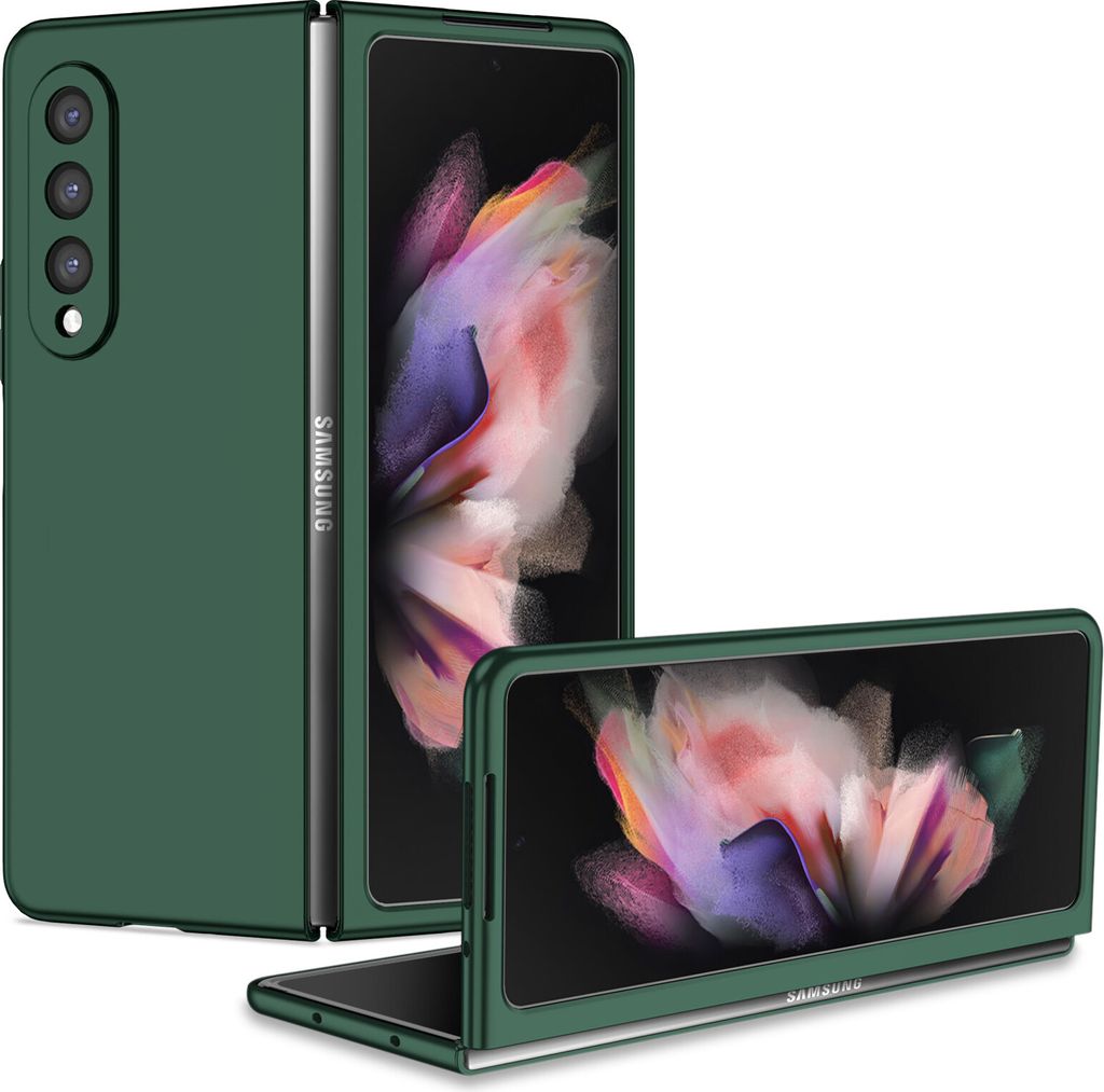 Samsung Z Fold3 5G Hülle, Dünn Hart PC Kratzfeste Schutzhülle für Samsung Galaxy Z Fold 3 5G Grün