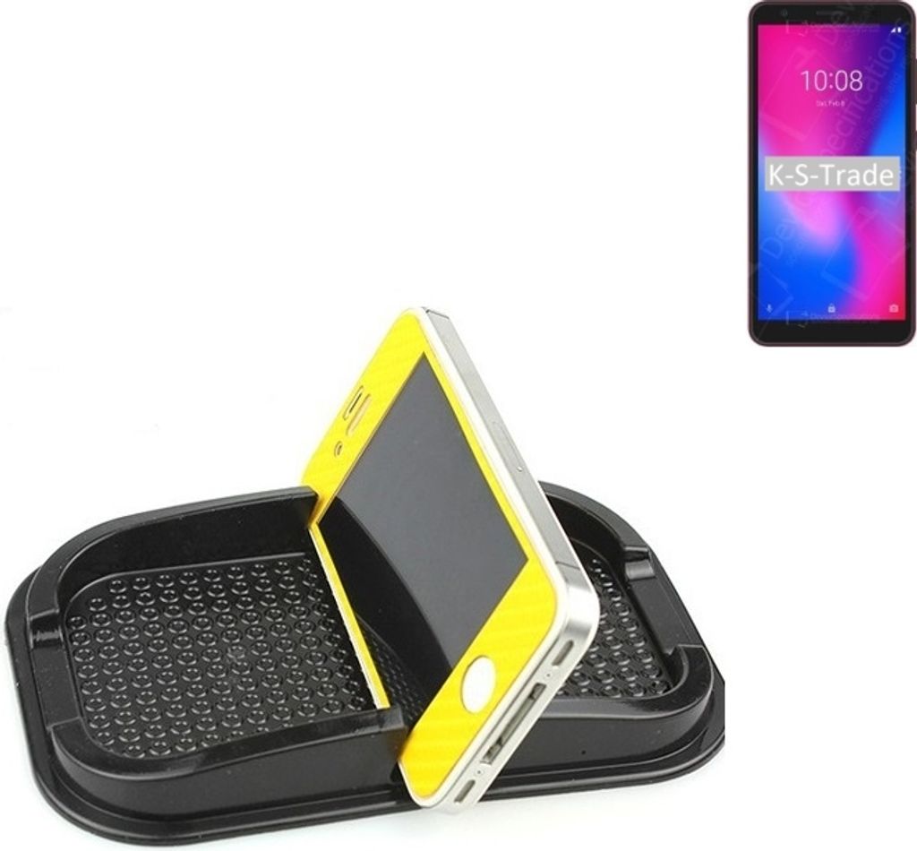 K-S-Trade Auto Anti Rutsch Matte Smartphone-Halter kompatibel mit ZTE Blade A3 2020 Haft Pad Armaturenbrett Handy-Halterung Silikon