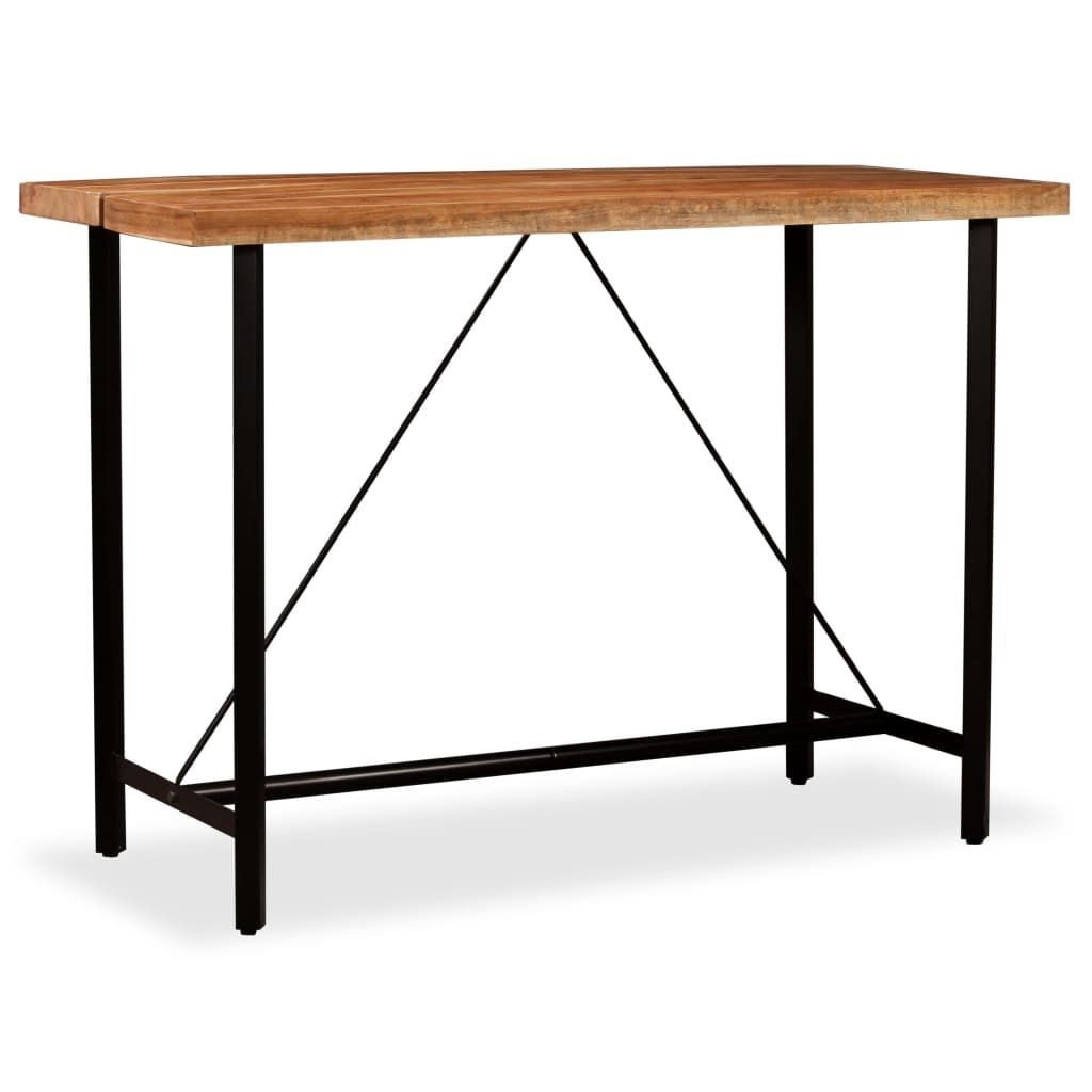 The Living Store Bartisch Akazie Massivholz 150 x 70 x 107 cm