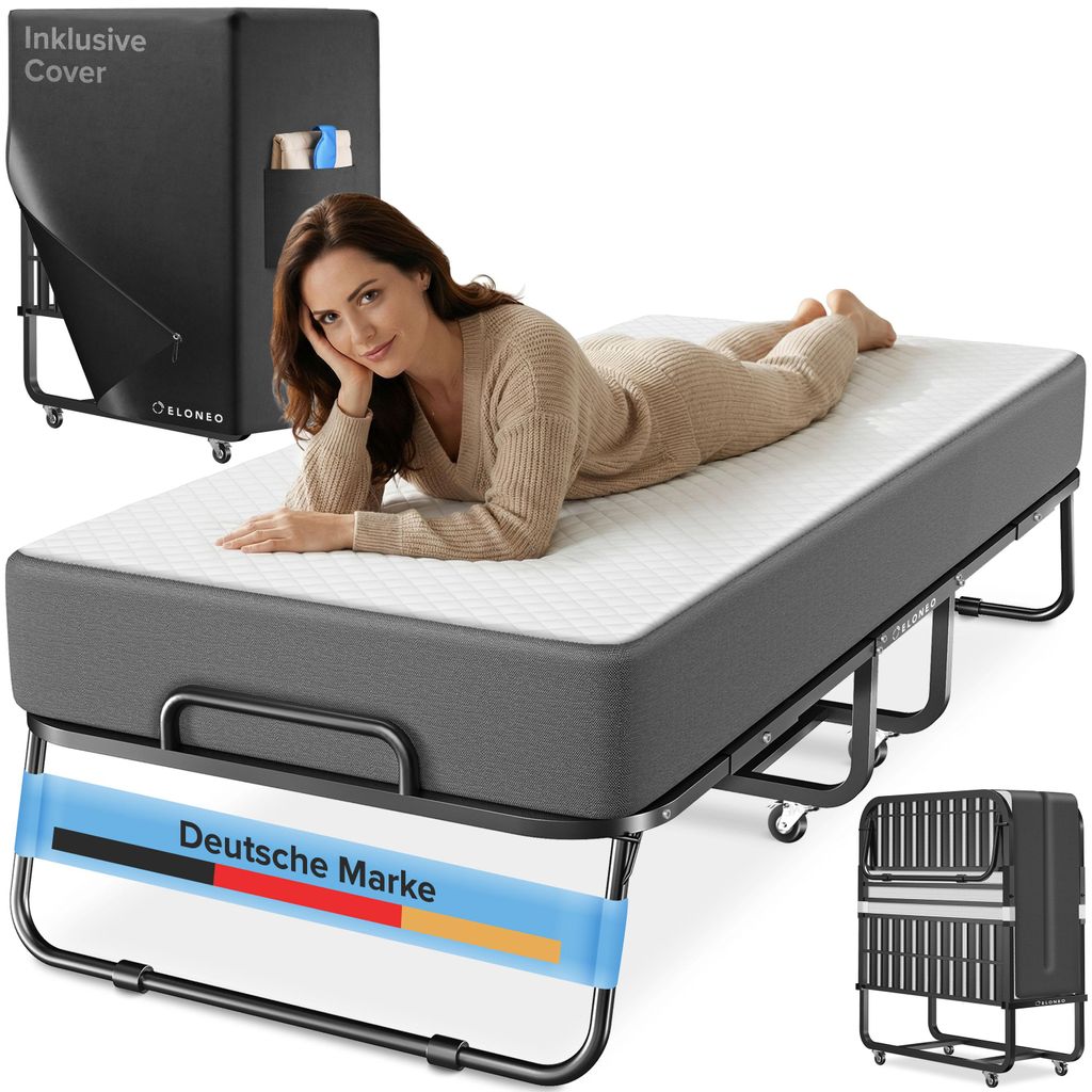ELONEO Letto pieghevole con materasso, 80x200 cm Immagine del prodotto 