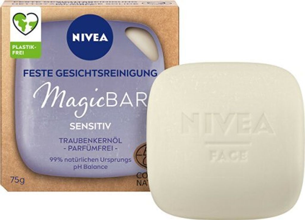 Nivea MagicBar Detergente solido per il viso Olio di semi Immagine del prodotto 