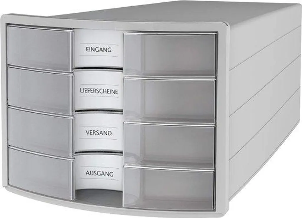 Module de rangement 4 compartiments A4 C4 gris clair haute qualité