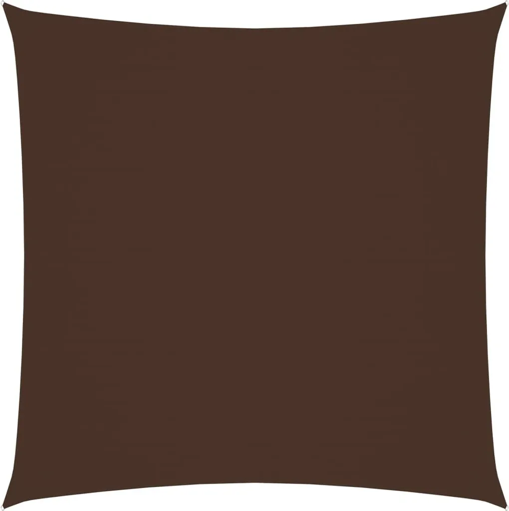 The Living Store Tenda da sole in tessuto Oxford Square 3,6x3,6 m Brown - 9