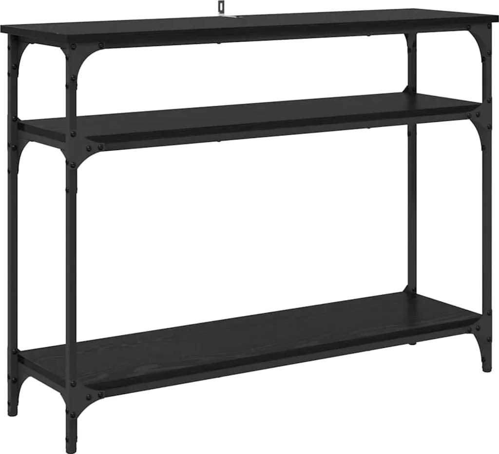 Tavolo Consolle Economico Rovere Nero 100x29cm | Prezzo Imbattibile